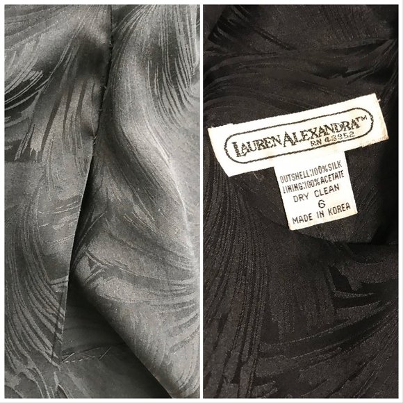 Vintage 80s Lauren Alexandra Silk Dress - Picture 8 of 8